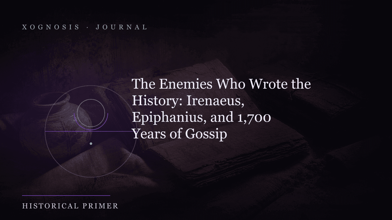 The Enemies Who Wrote the History: Irenaeus, Epiphanius, and 1,700 Years of Gossip (Xognosis Journal cover)