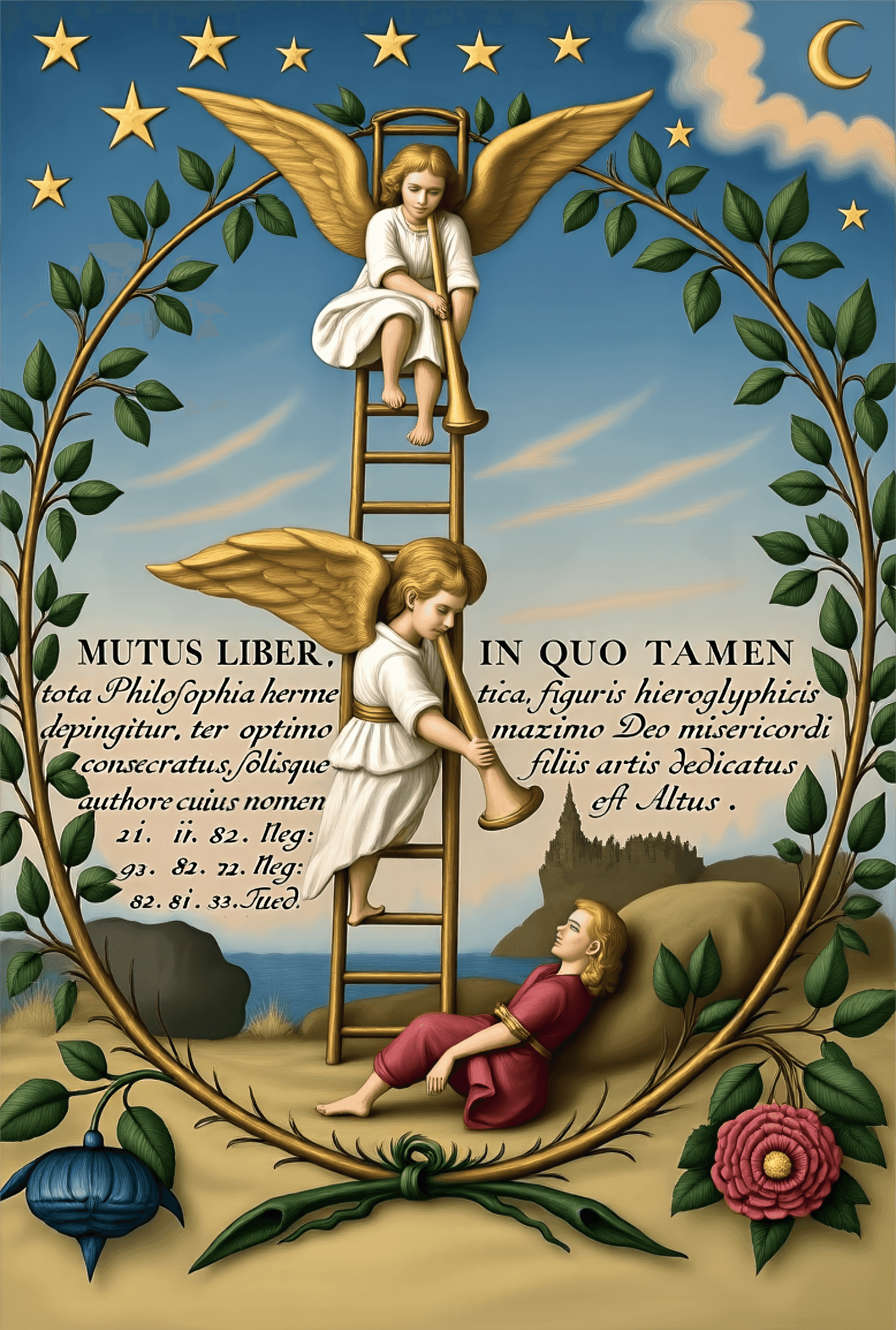 Mutus Liber - Plate 1 (Color Reimagining)