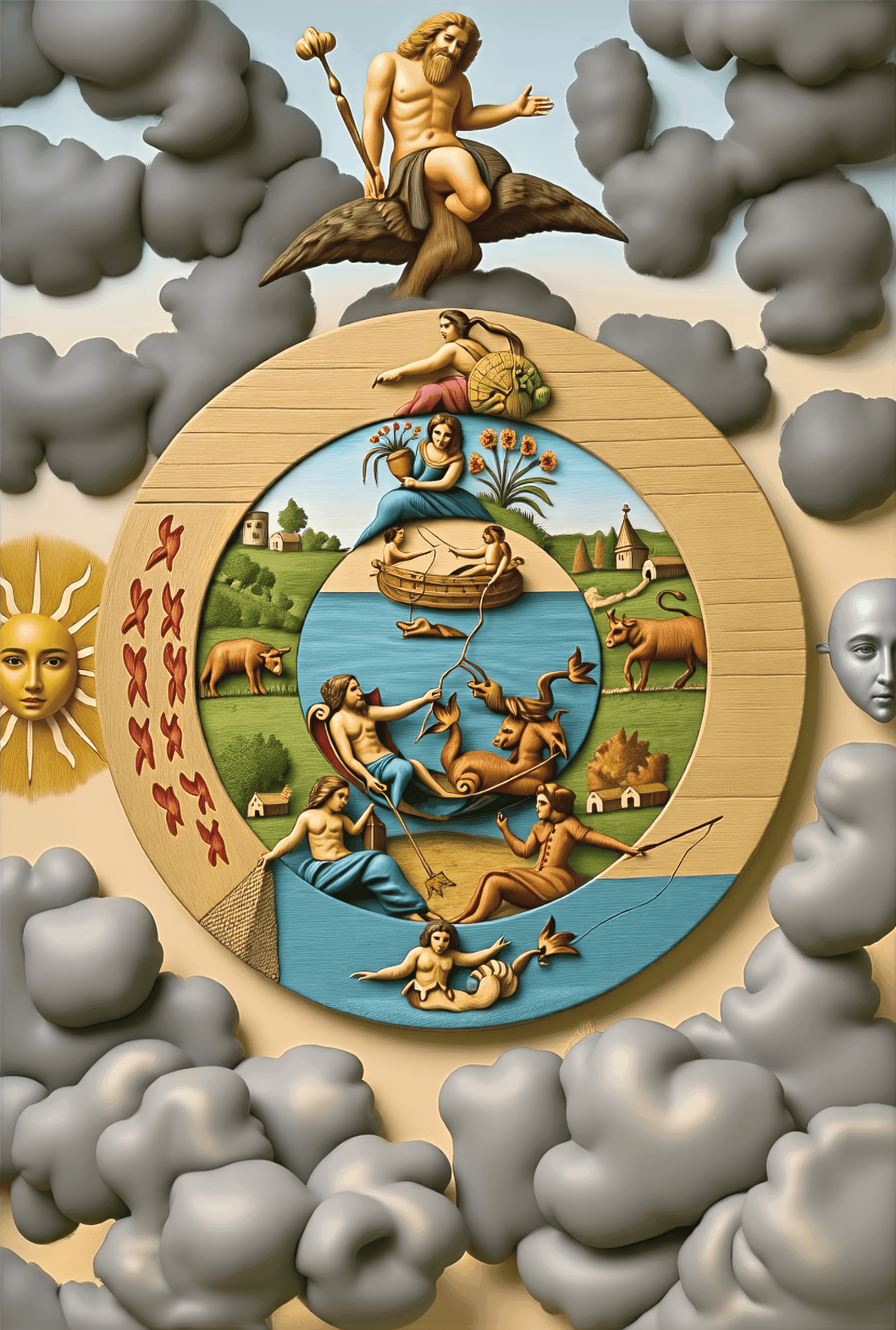 Mutus Liber - Plate 3 (Color Reimagining)