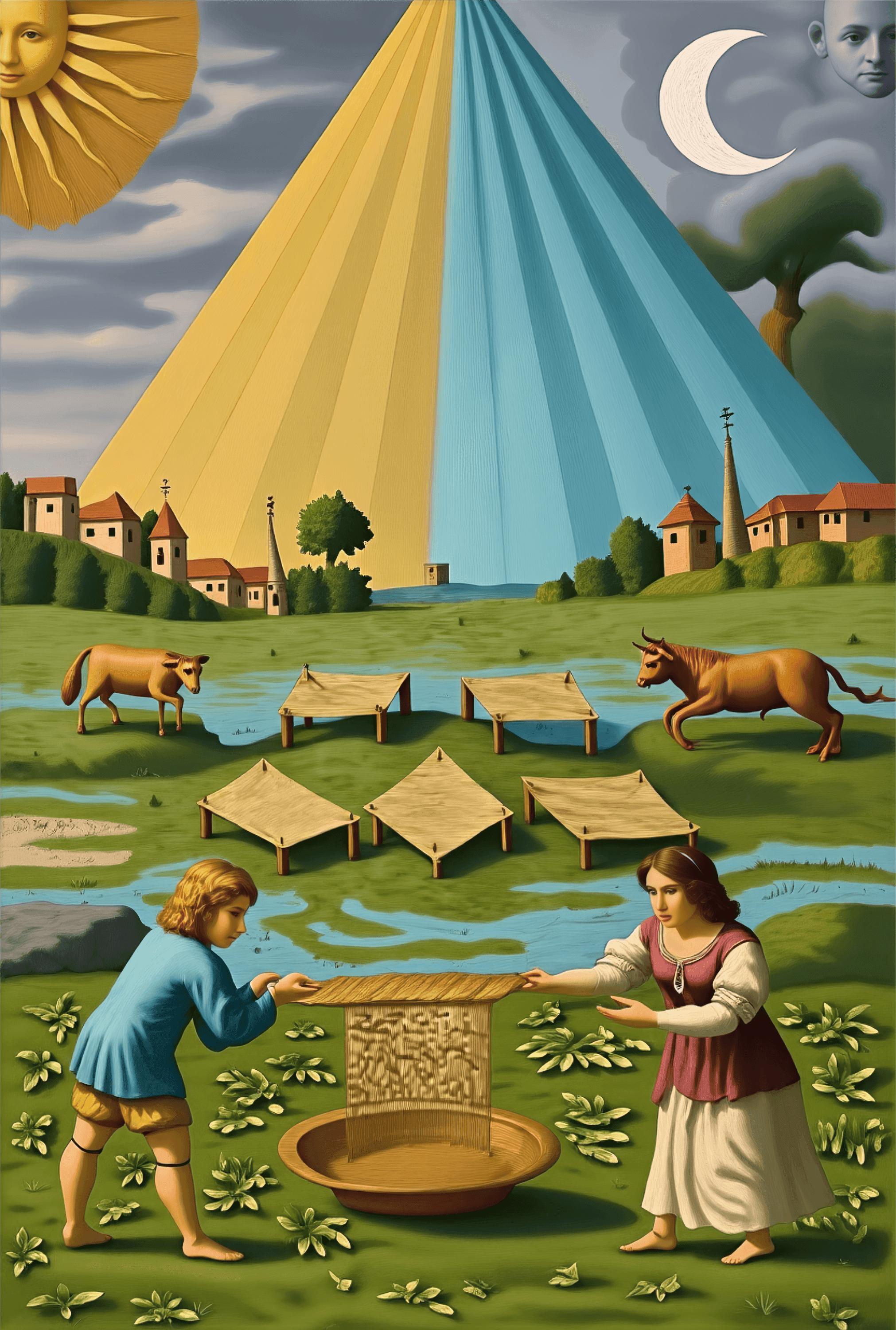 Mutus Liber - Plate 4 (Color Reimagining)