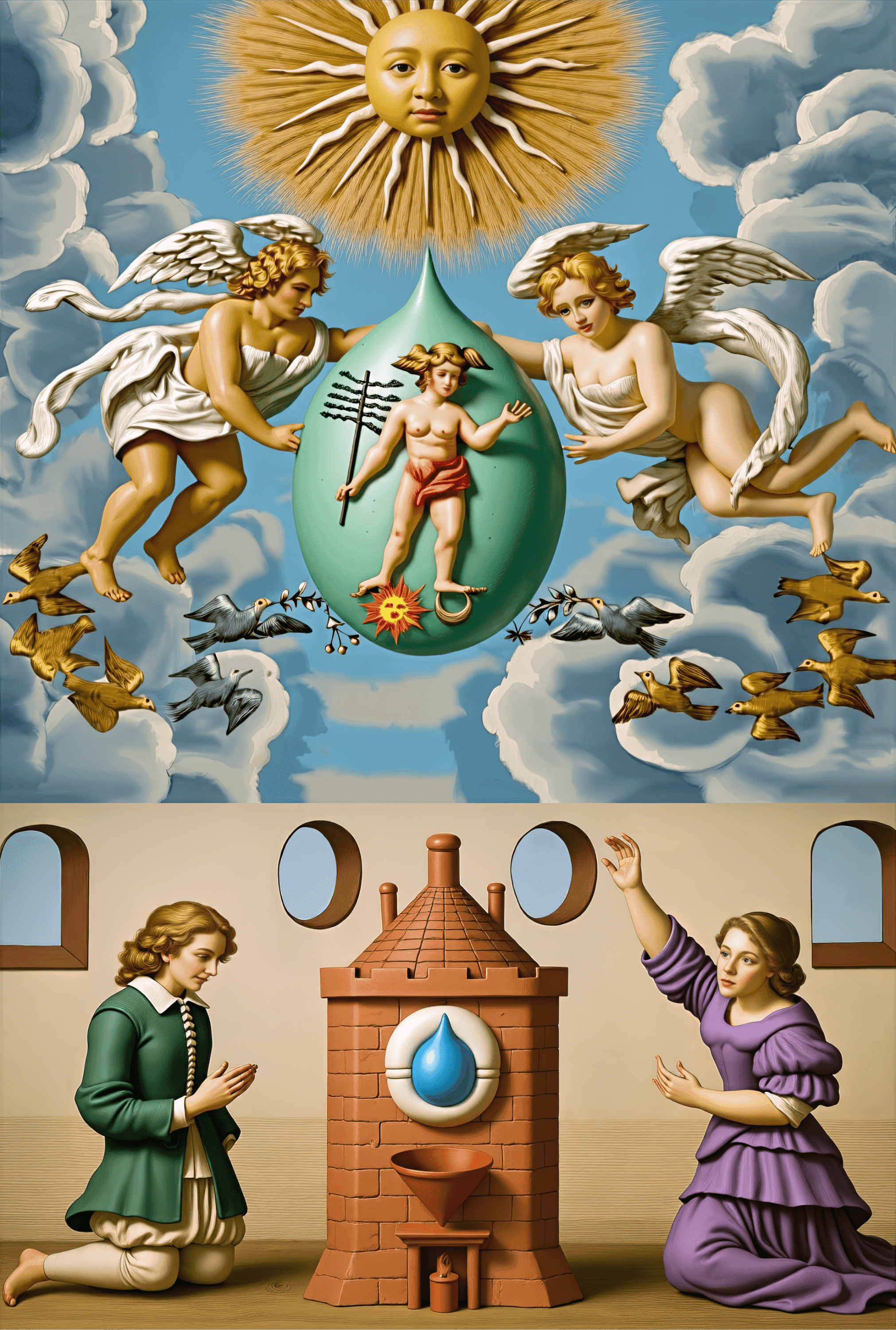 Mutus Liber - Plate 11 (Color Reimagining)