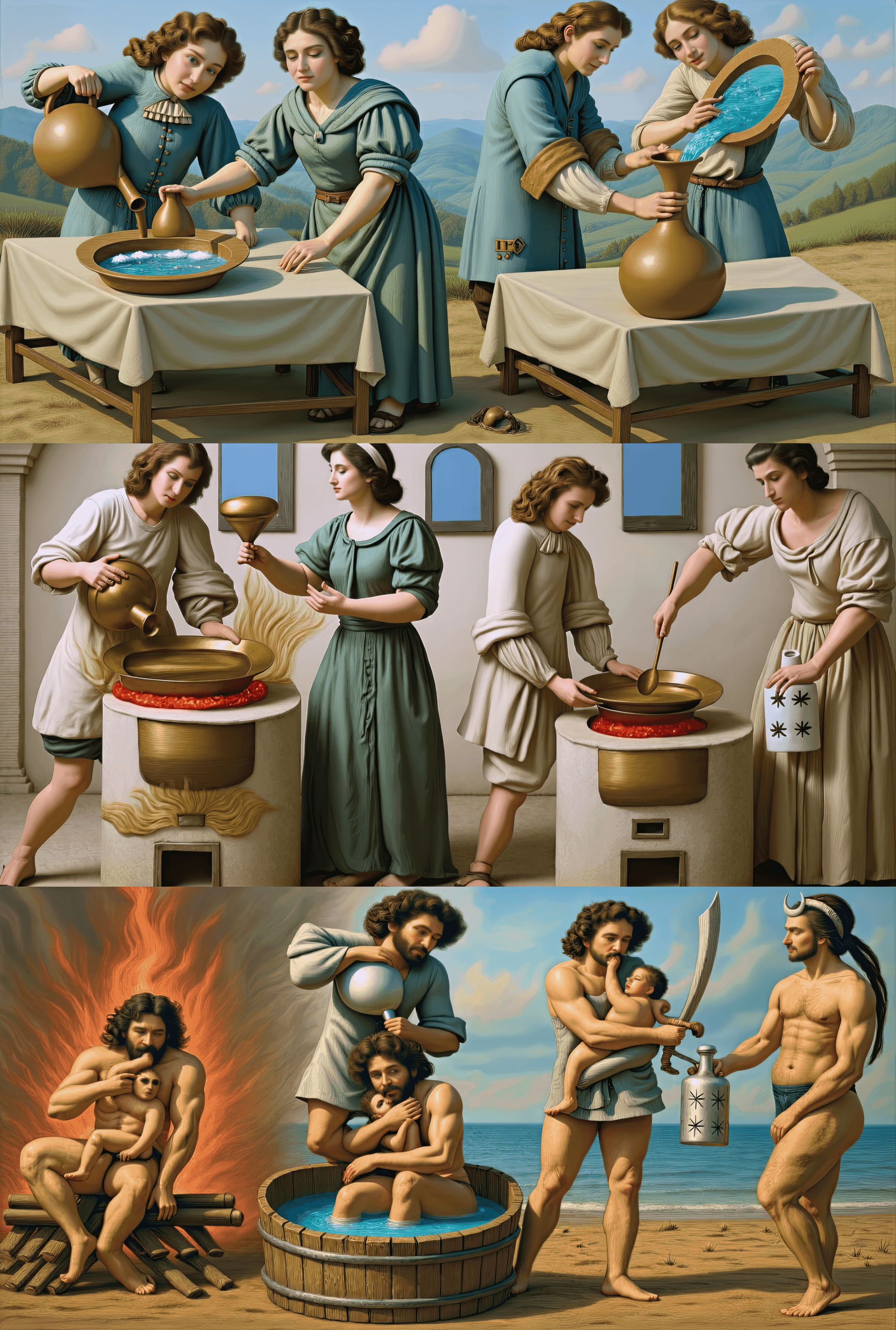 Mutus Liber - Plate 7 (Color Reimagining)