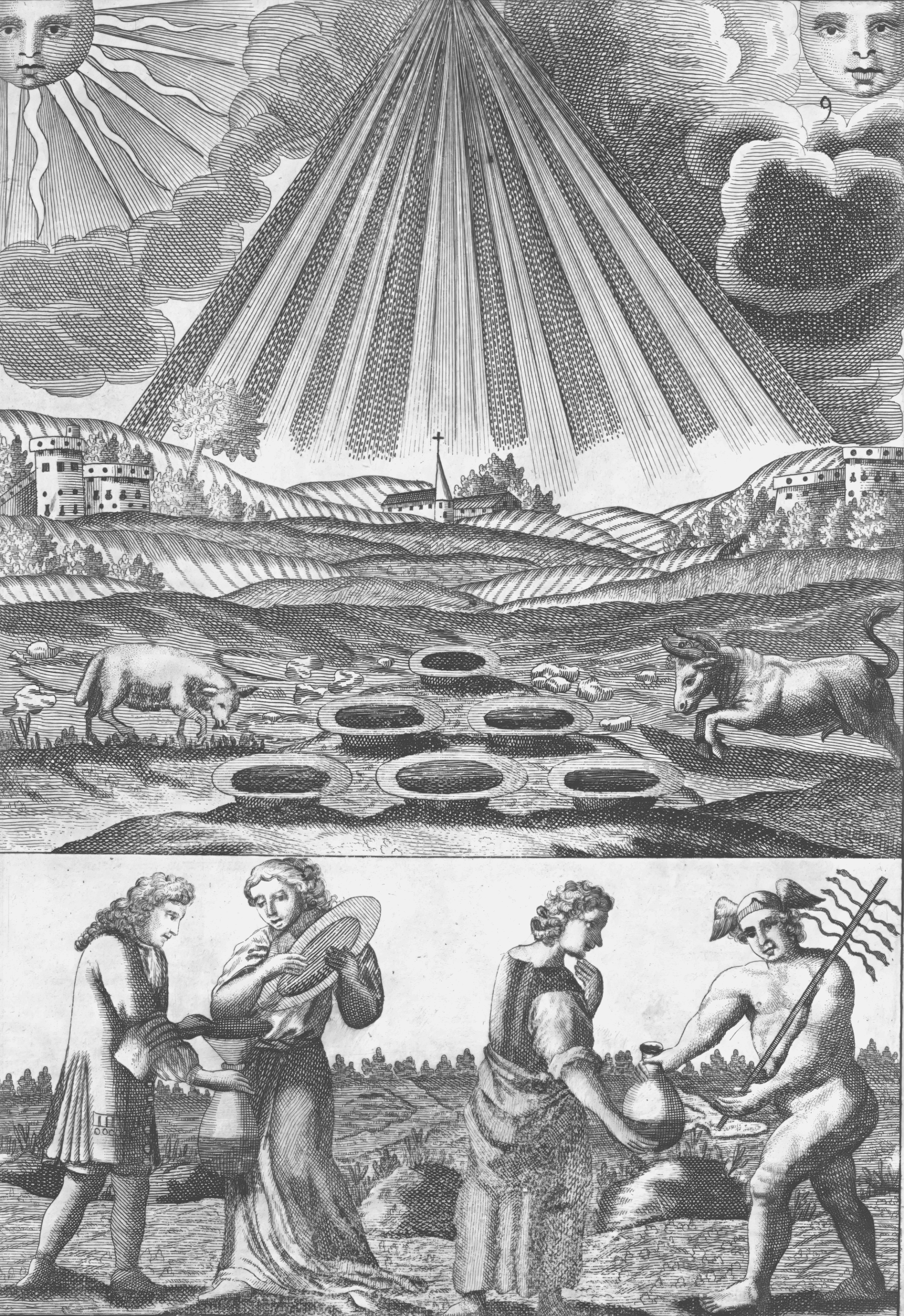 Mutus Liber - Plate 9