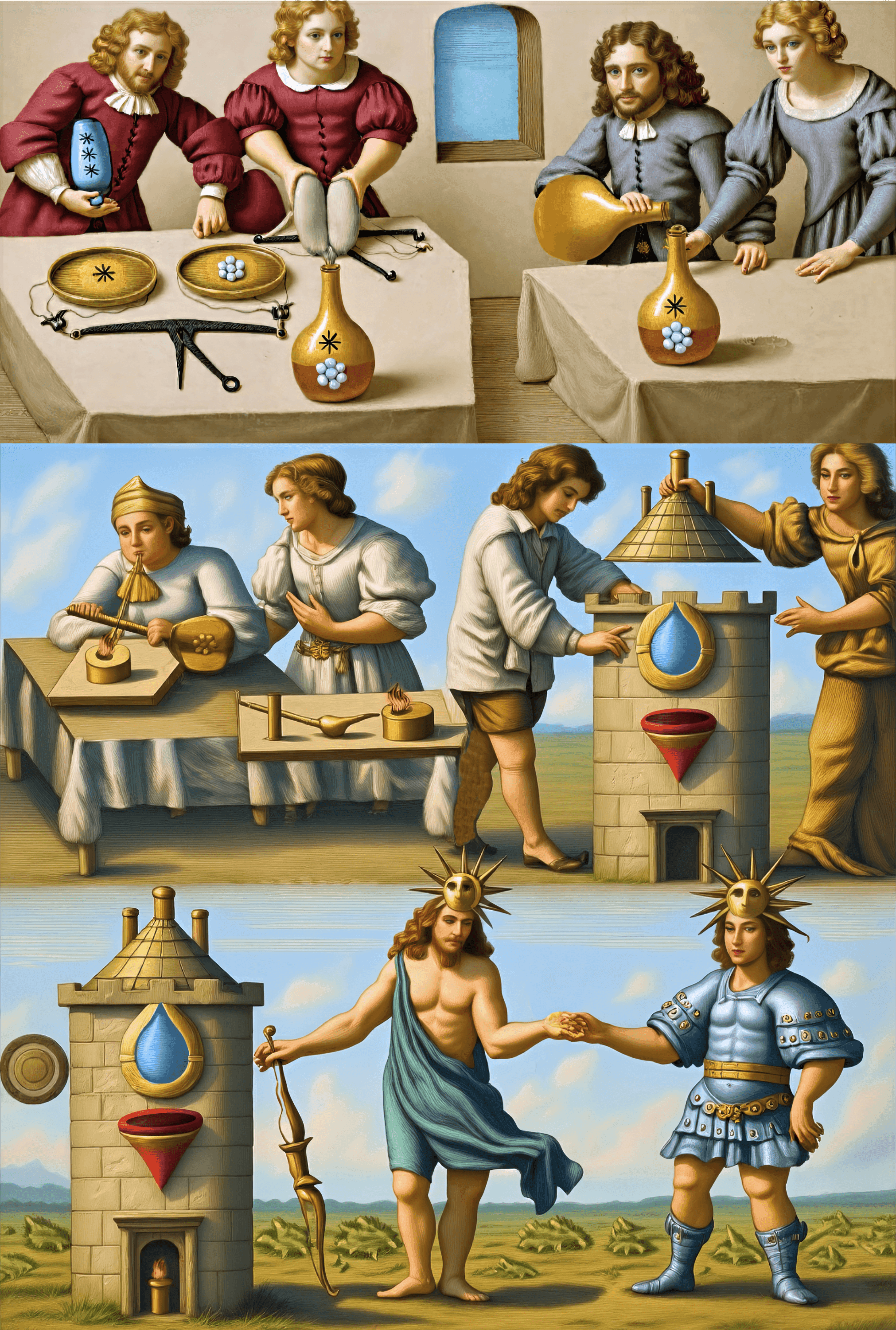 Mutus Liber - Plate 10 (Color Reimagining)