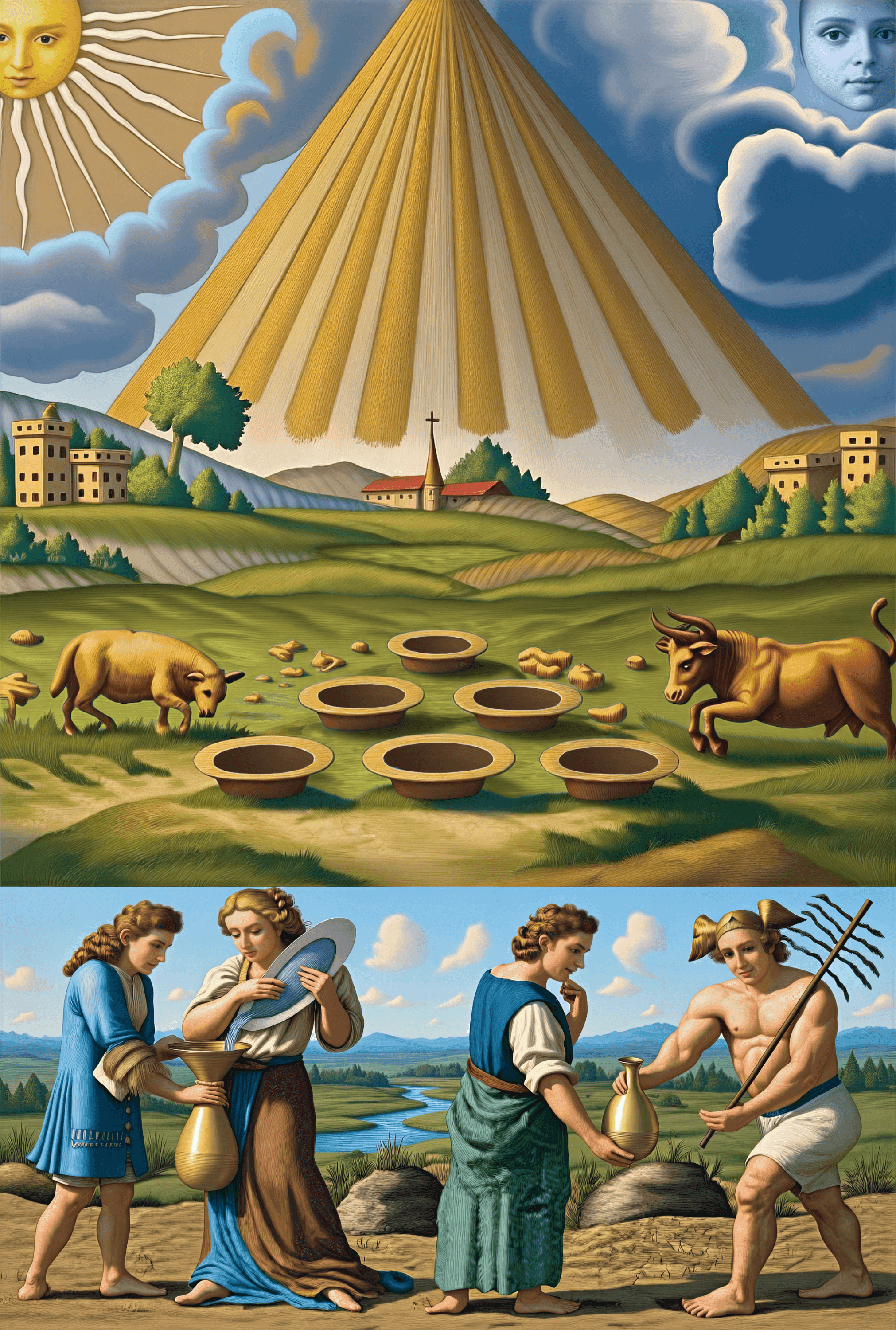 Mutus Liber - Plate 9 (Color Reimagining)