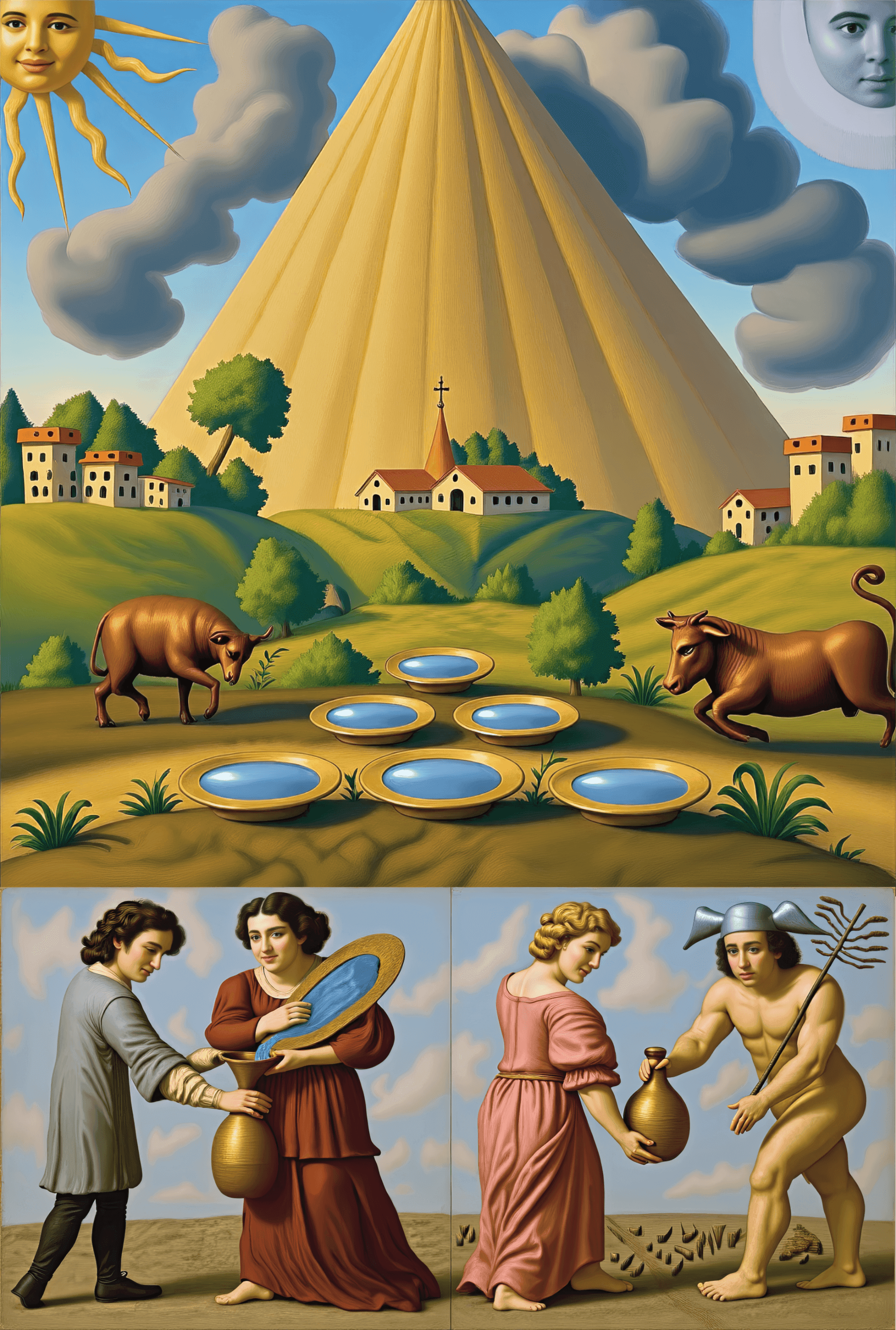 Mutus Liber - Plate 12 (Color Reimagining)