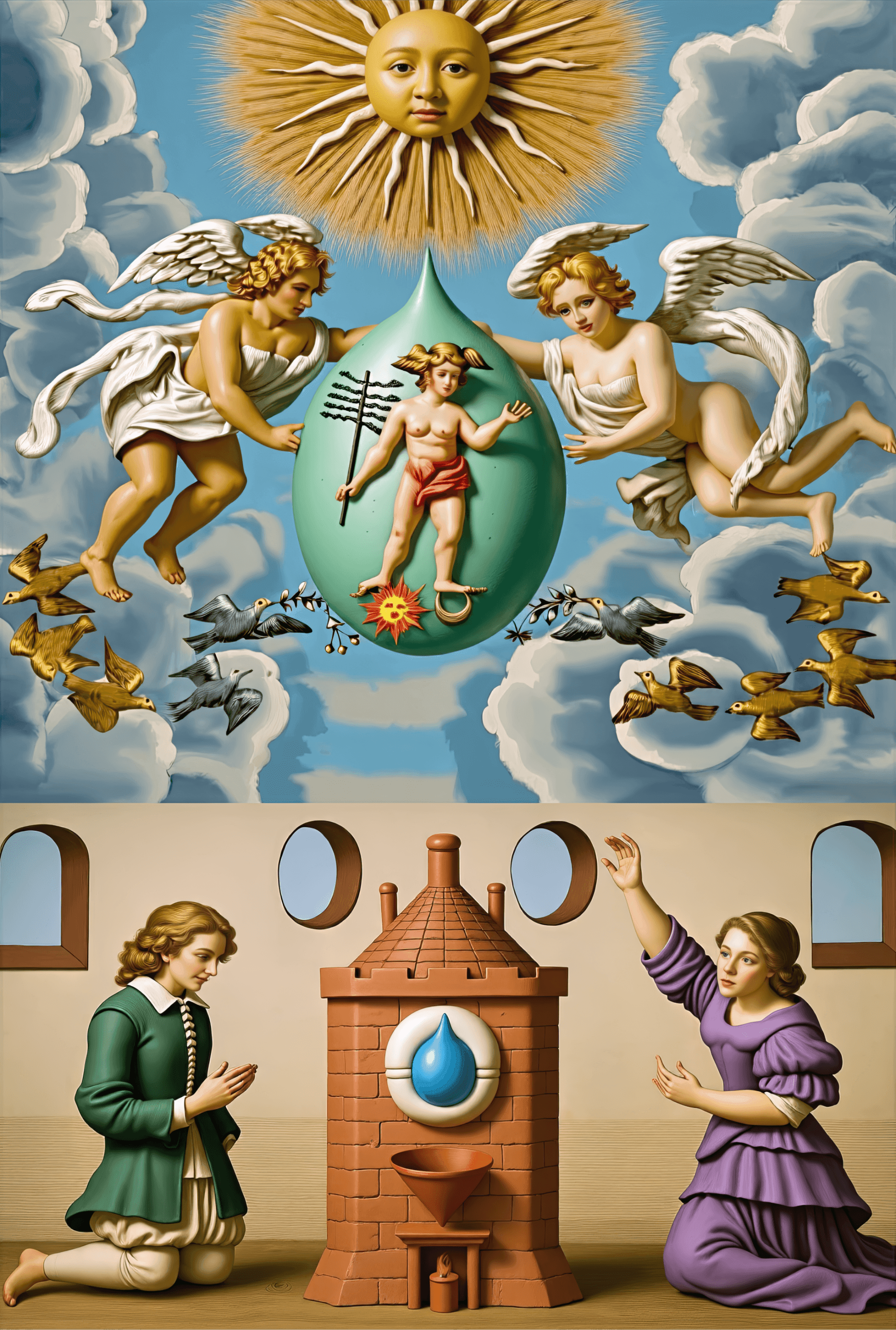 Mutus Liber - Plate 11 (Color Reimagining)