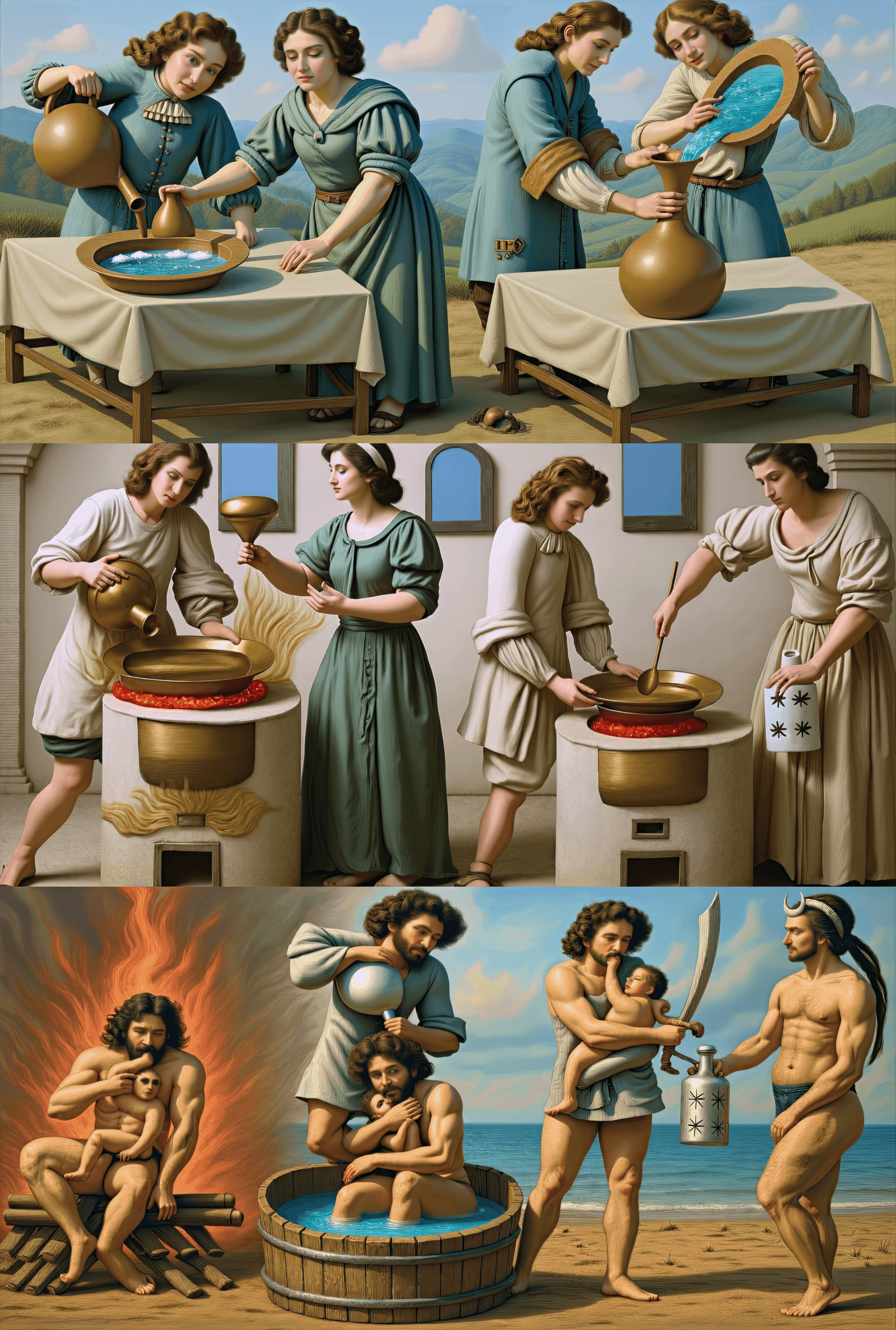 Mutus Liber - Plate 7 (Color Reimagining)