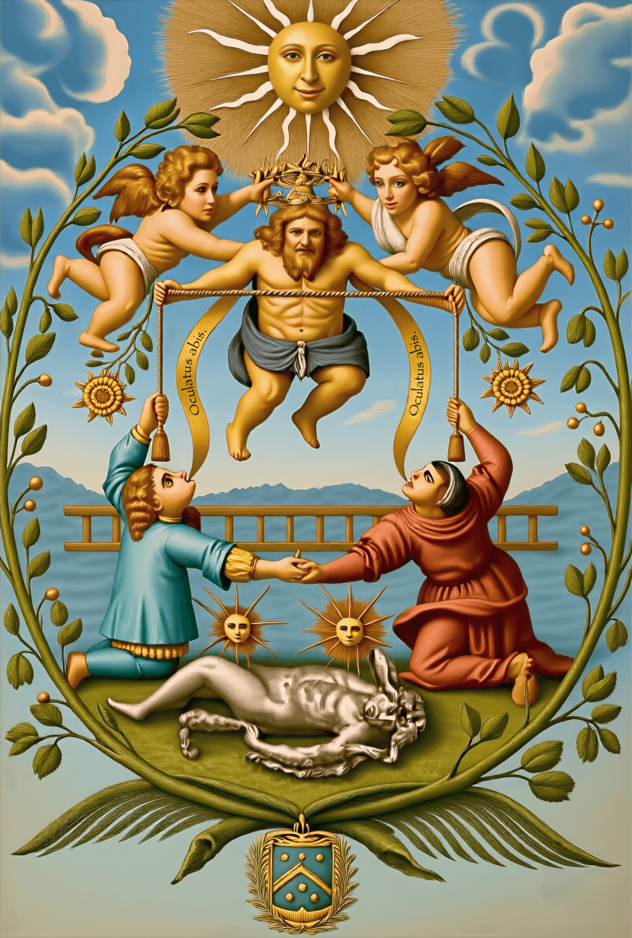 Mutus Liber - Plate 15 (Color Reimagining)