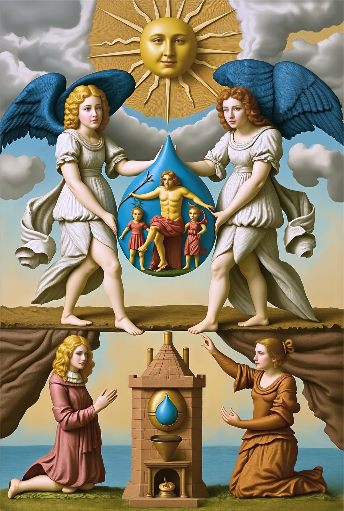 Mutus Liber - Plate 2 (Color Reimagining)