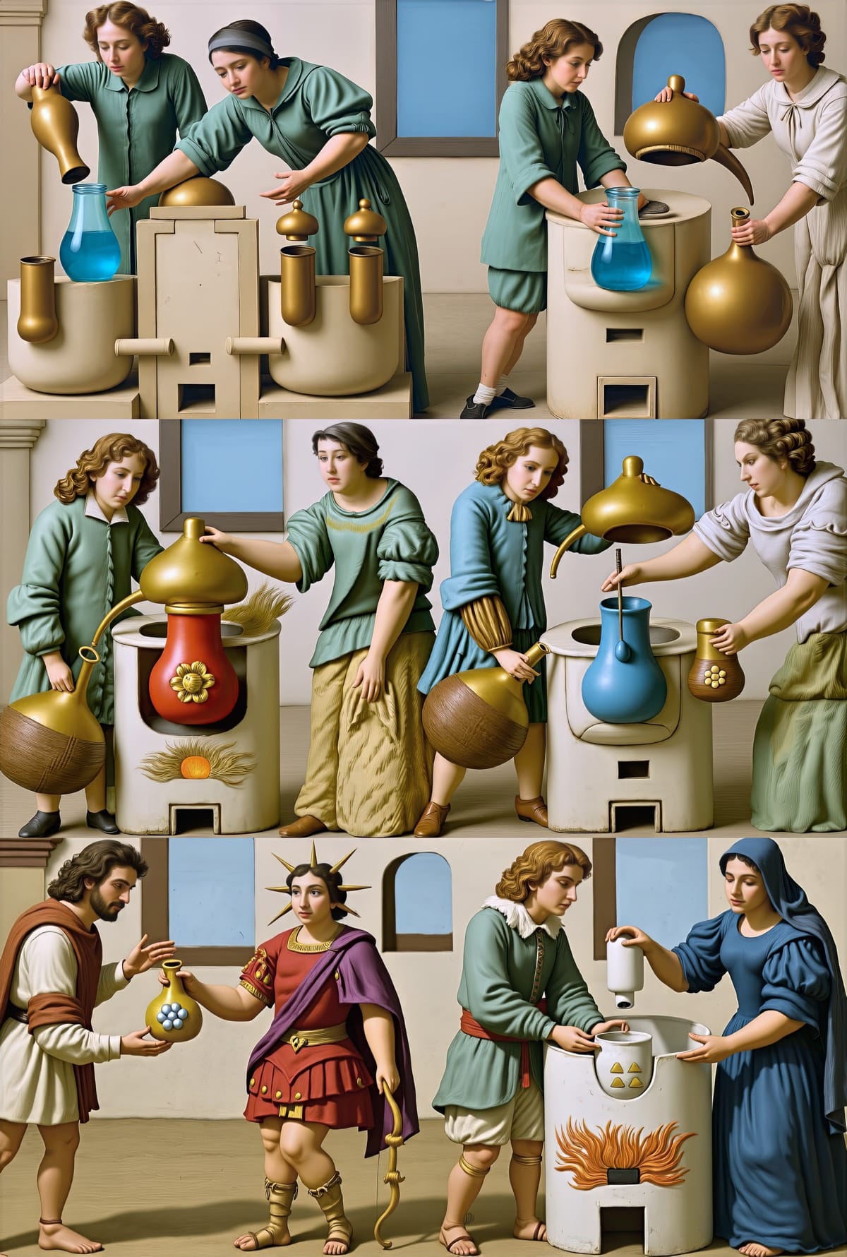 Mutus Liber - Plate 6 (Color Reimagining)