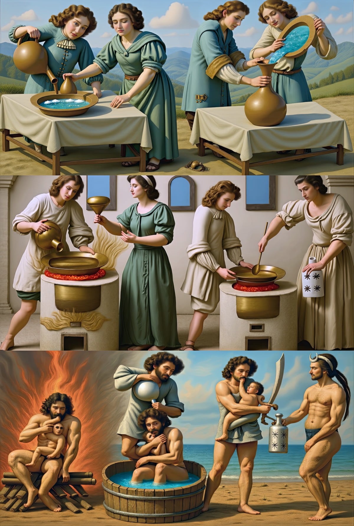Mutus Liber - Plate 7 (Color Reimagining)