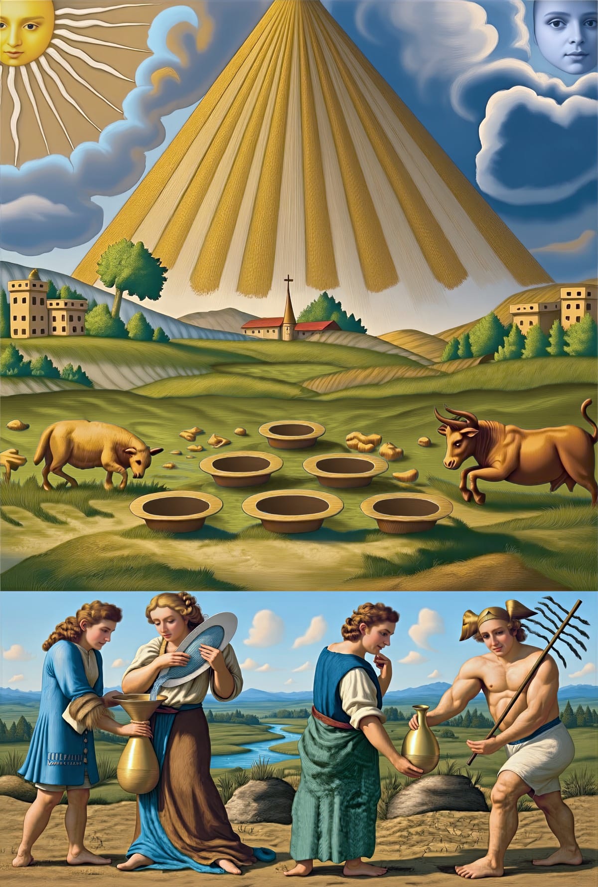 Mutus Liber - Plate 9 (Color Reimagining)