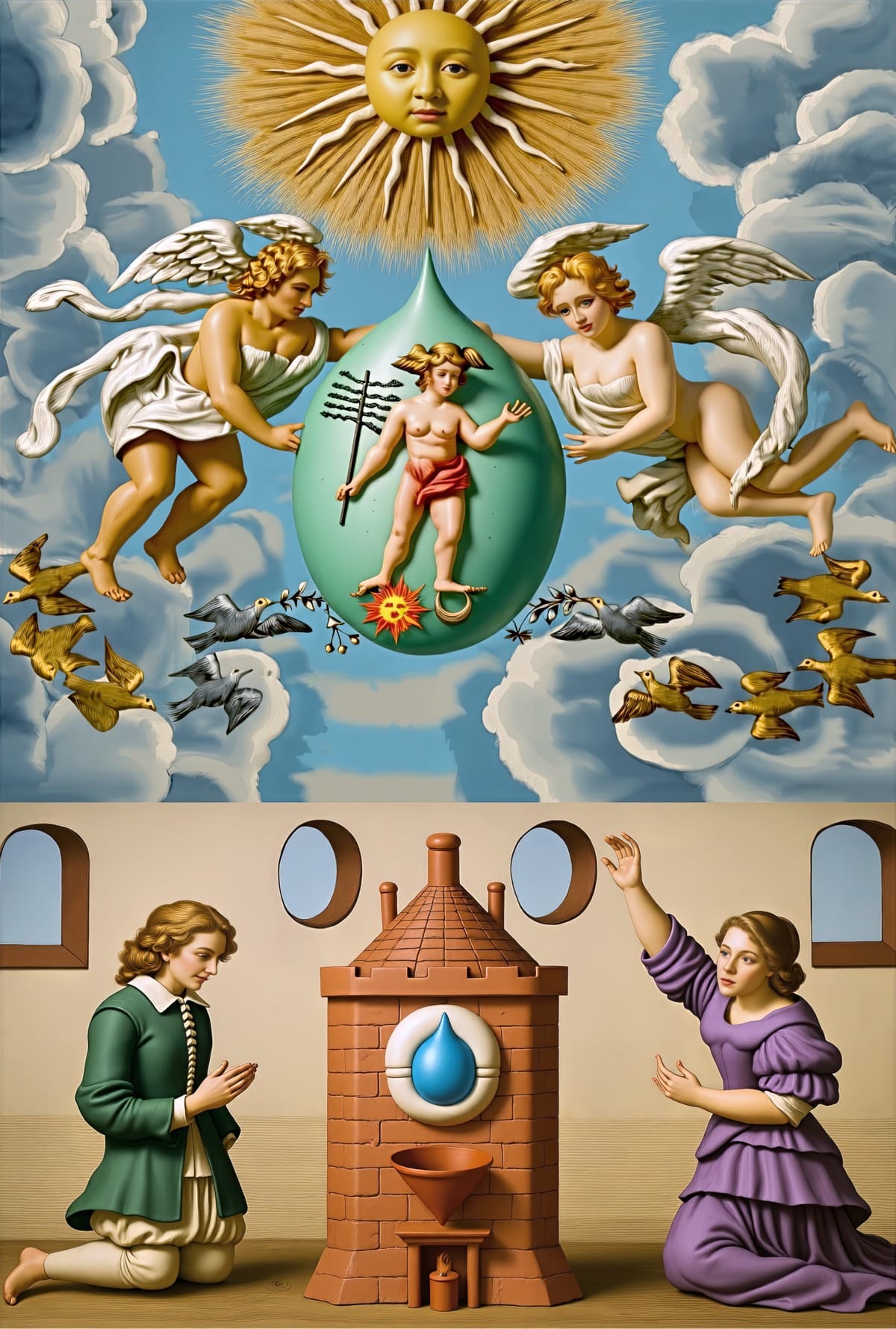 Mutus Liber - Plate 11 (Color Reimagining)