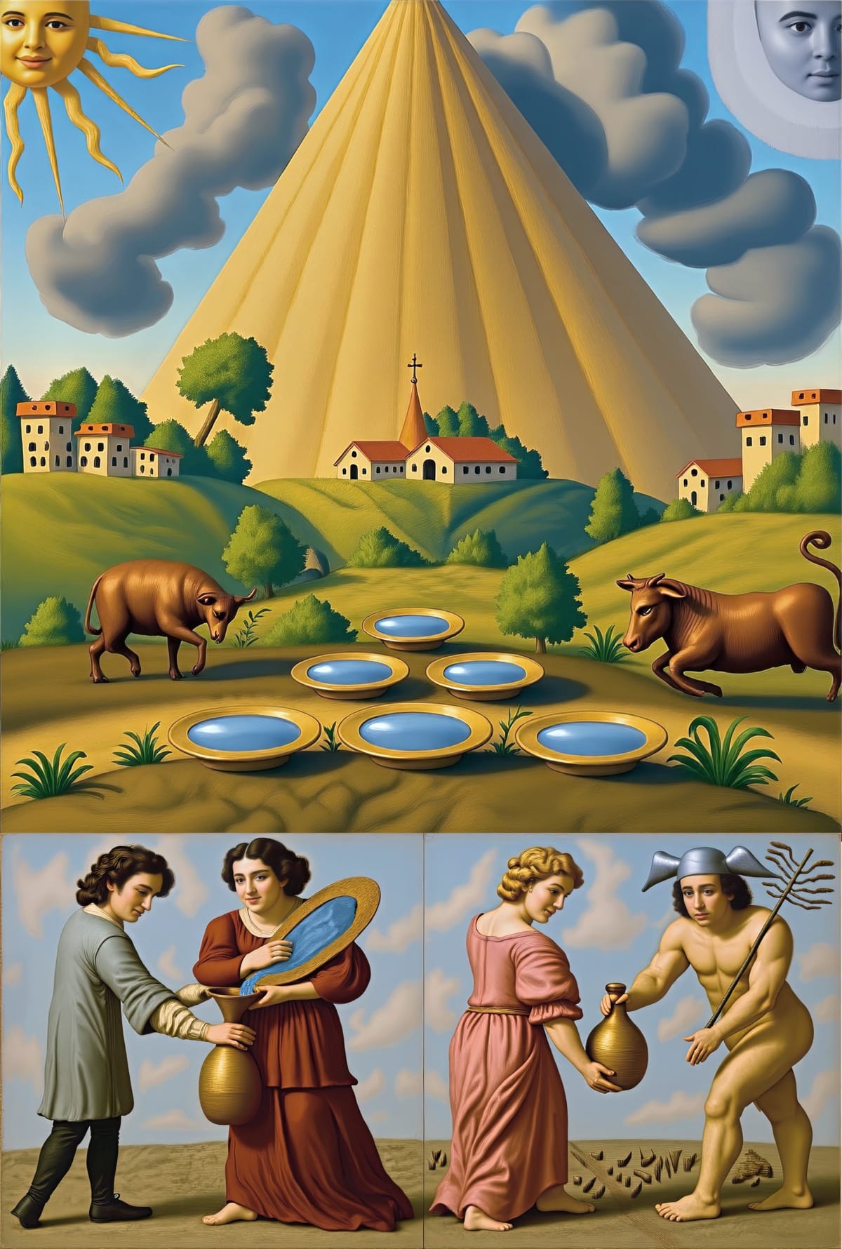 Mutus Liber - Plate 12 (Color Reimagining)
