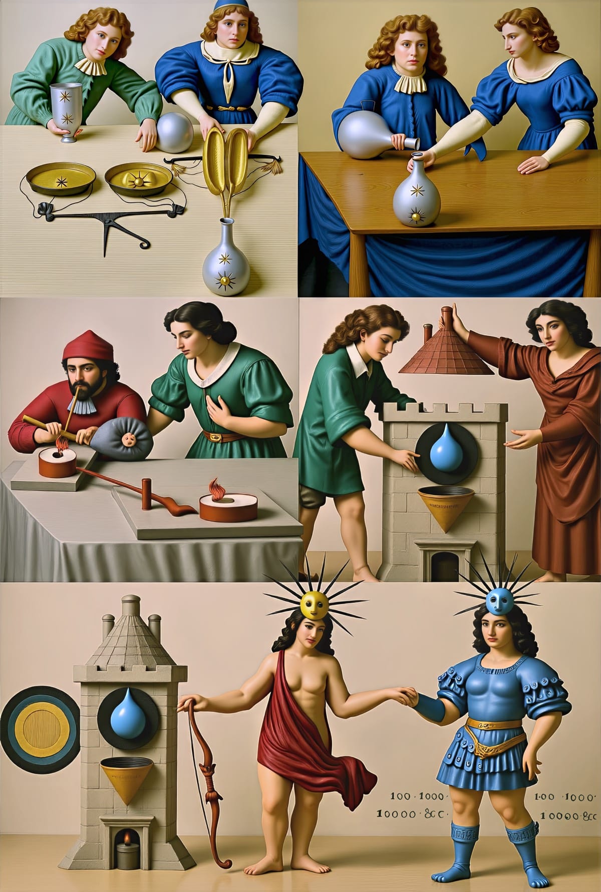 Mutus Liber - Plate 13 (Color Reimagining)