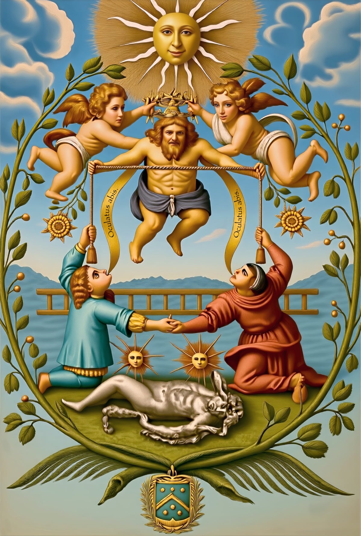 Mutus Liber - Plate 15 (Color Reimagining)